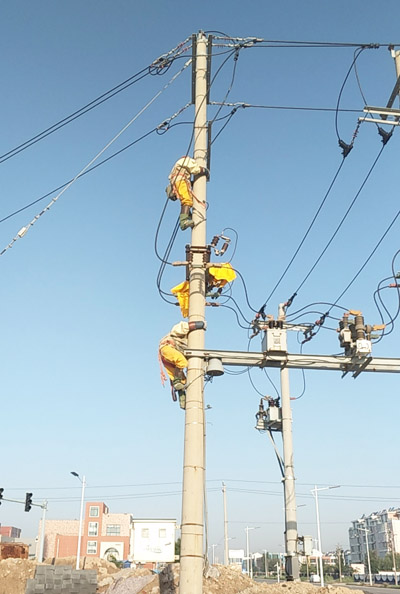 【華昌電力】8.20文匯中學(xué)帶電打火