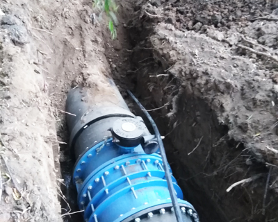 【華昌電力】敷設(shè)硅芯管回填