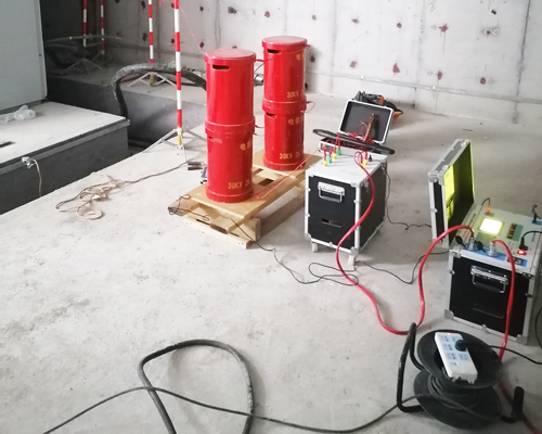 金辰富海廣場10kV電纜交接試驗現(xiàn)場