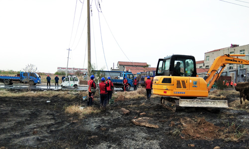 4.26牛莊事故搶修現(xiàn)場