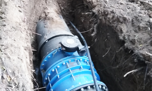 敷設(shè)硅芯管回填