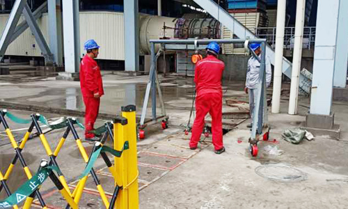 勝利電廠三期電纜溝維?；謴?fù)現(xiàn)場