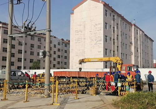 2021年5月11日，東營區(qū)牛莊鎮(zhèn)西范線春檢現(xiàn)場