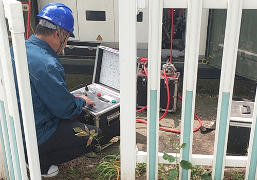 新天線H7環(huán)網(wǎng)柜至寧陽路支線聯(lián)絡柜電纜故障檢查現(xiàn)場